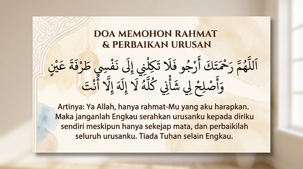Doa Memohon Rahmat dan Perbaikan Umat