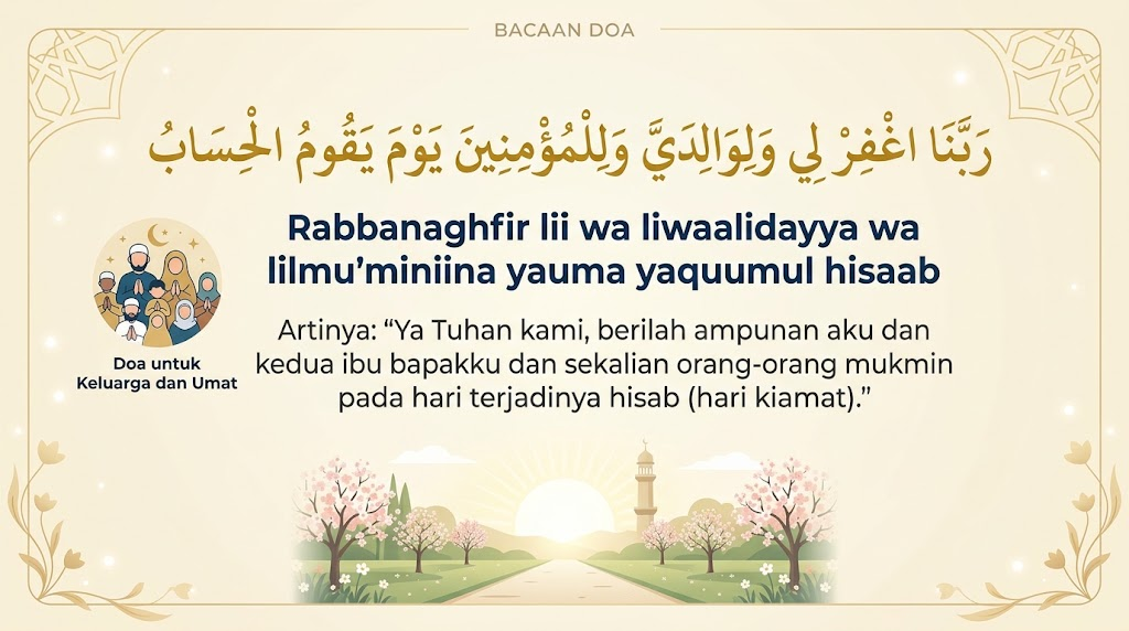 Doa Mohon Ampunan dan Keberkahan Hidup Orang Tua