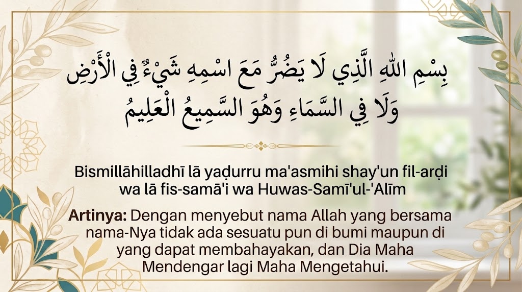Doa Bismillahilladzi La Yadhurru