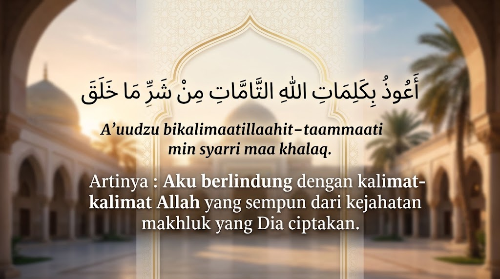 Doa A'udzu Bikalimatillahi At-Tammati