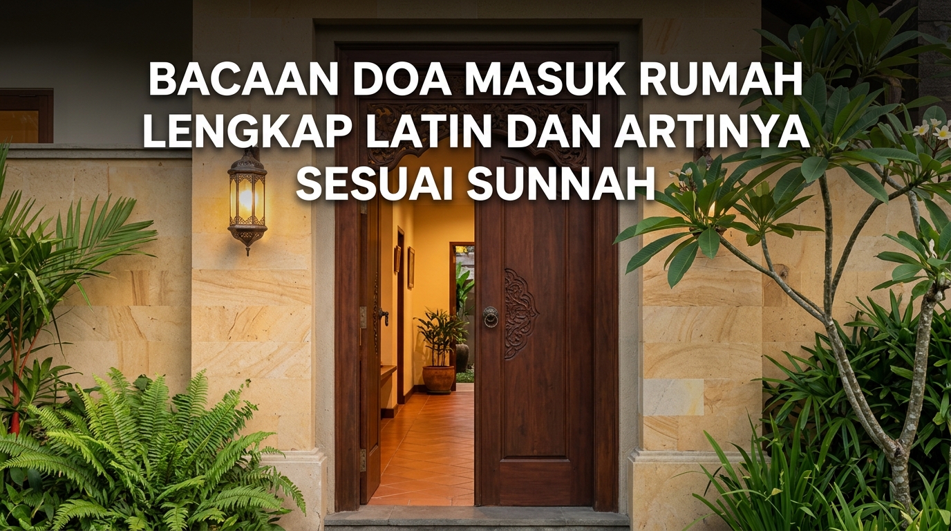 Bacaan Doa Masuk Rumah Lengkap Latin dan Artinya Sesuai Sunnah