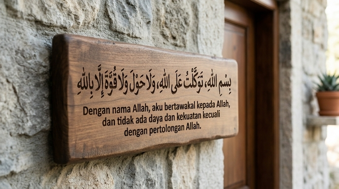 Lafadz Bacaan Doa Keluar Rumah beserta Terjemahannya