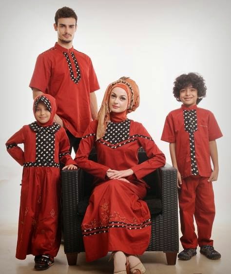 Contoh Model Baju Muslim Lebaran untuk Keluarga